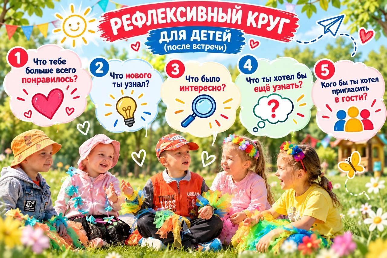 Пять вопросов детям после встречи с гостем