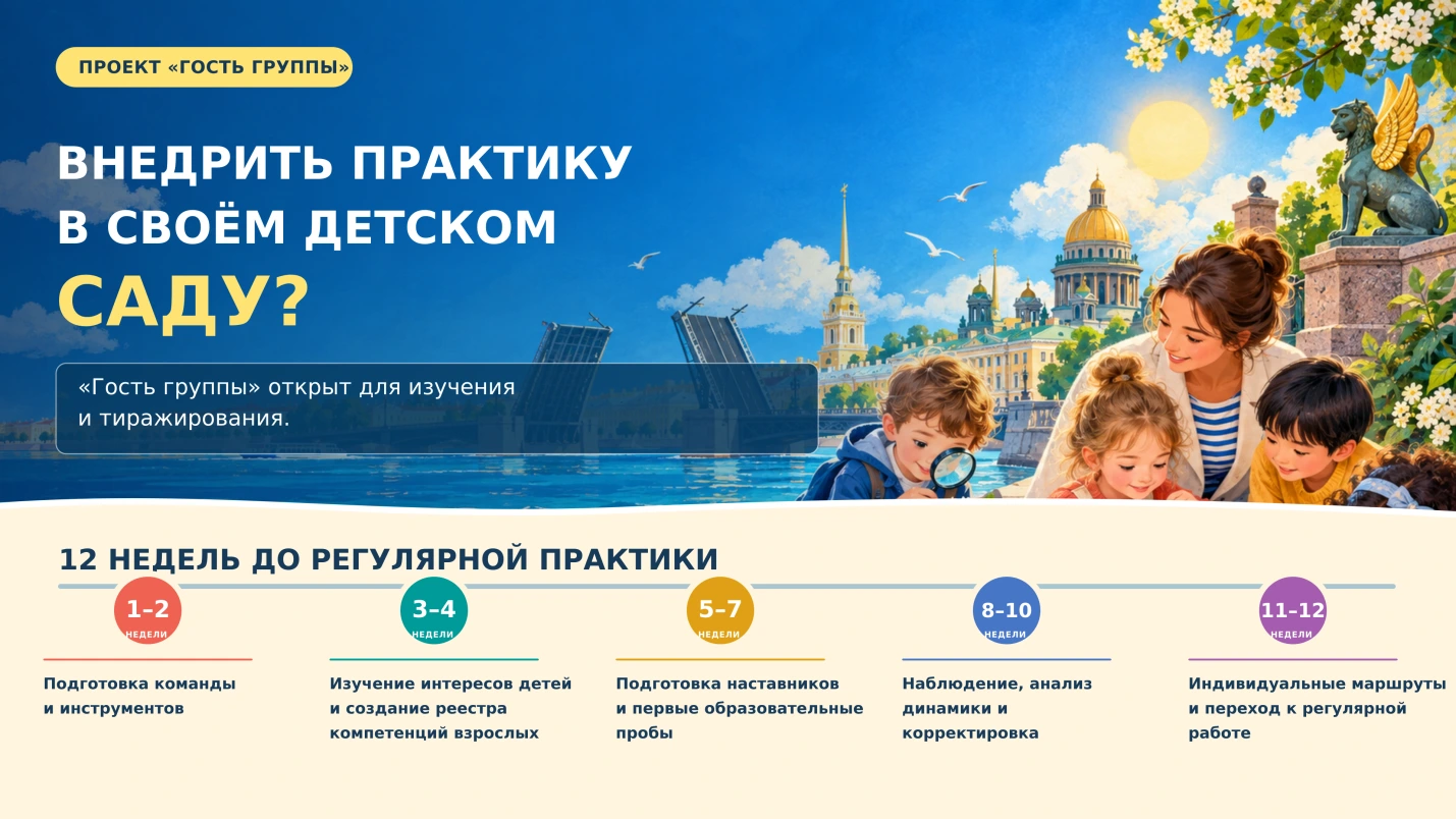 Пять этапов внедрения практики с первой по двенадцатую неделю